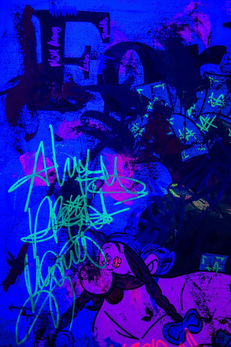 Original Pop Art Cartoon Painting by Carlos Pun