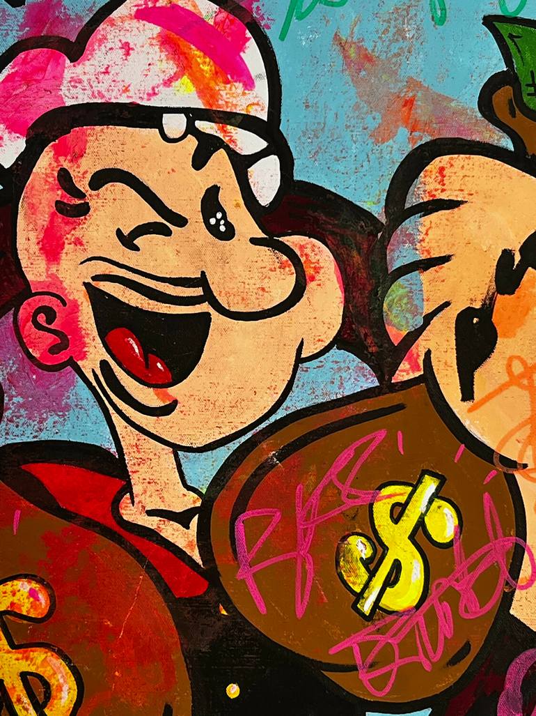 Original Pop Art Cartoon Painting by Carlos Pun
