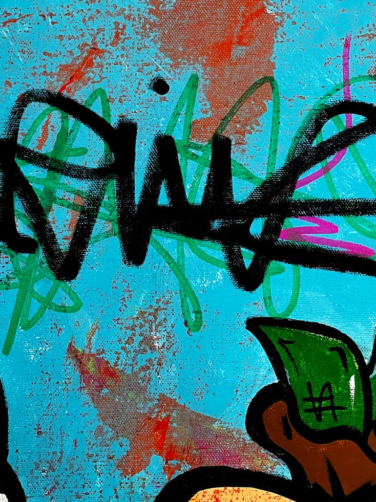 Original Pop Art Cartoon Painting by Carlos Pun