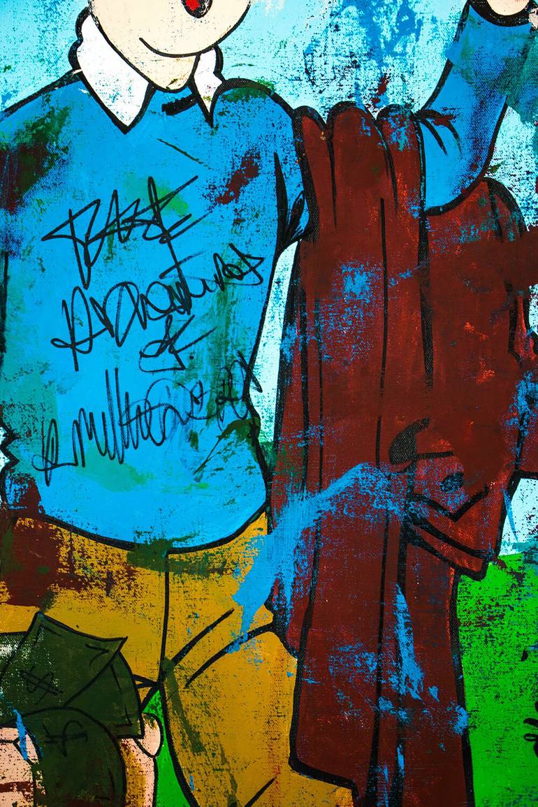 Original Pop Art Cartoon Painting by Carlos Pun