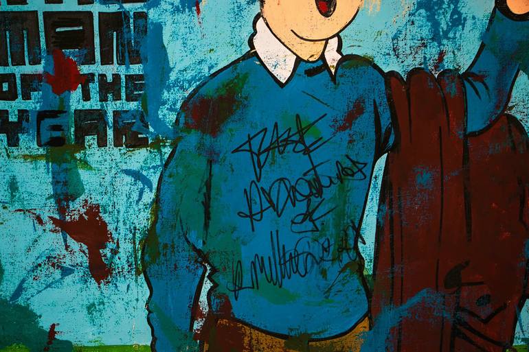 Original Pop Art Cartoon Painting by Carlos Pun