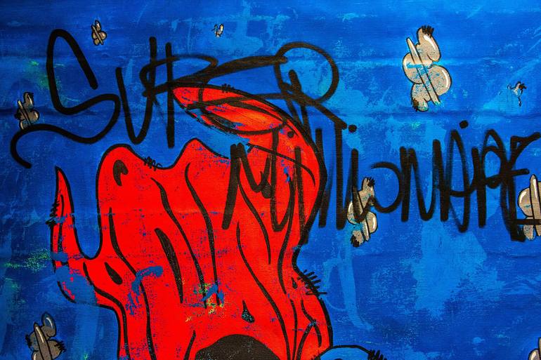 Original Pop Art Cartoon Painting by Carlos Pun