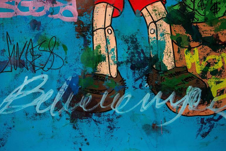 Original Pop Art Cartoon Painting by Carlos Pun