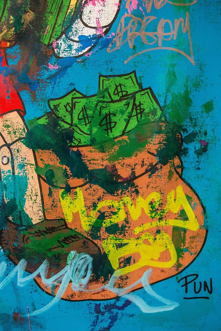 Original Pop Art Cartoon Painting by Carlos Pun