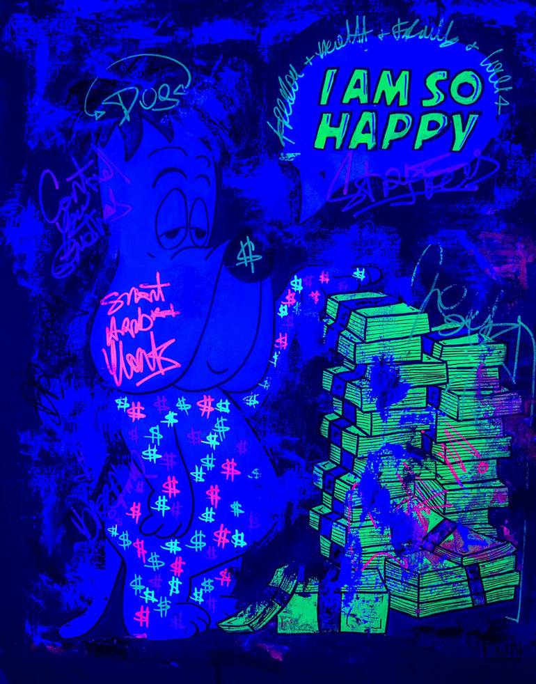 Original Pop Art Cartoon Painting by Carlos Pun