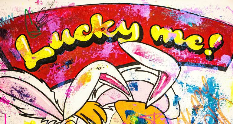 Original Pop Art Cartoon Painting by Carlos Pun
