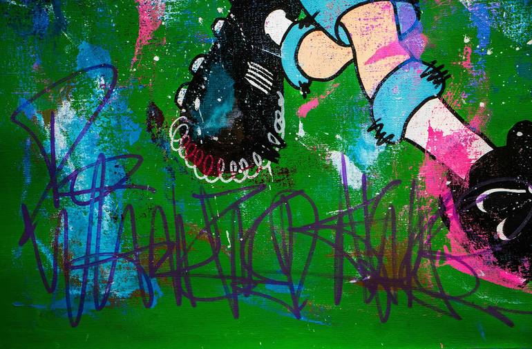 Original Pop Art Cartoon Painting by Carlos Pun