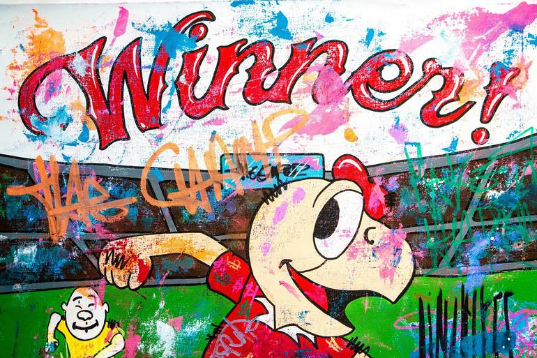 Original Pop Art Cartoon Painting by Carlos Pun