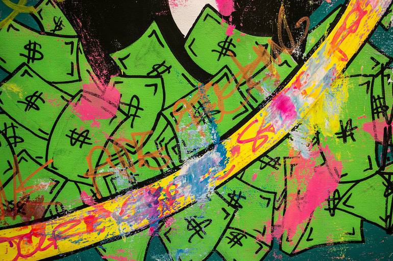 Original Pop Art Cartoon Painting by Carlos Pun