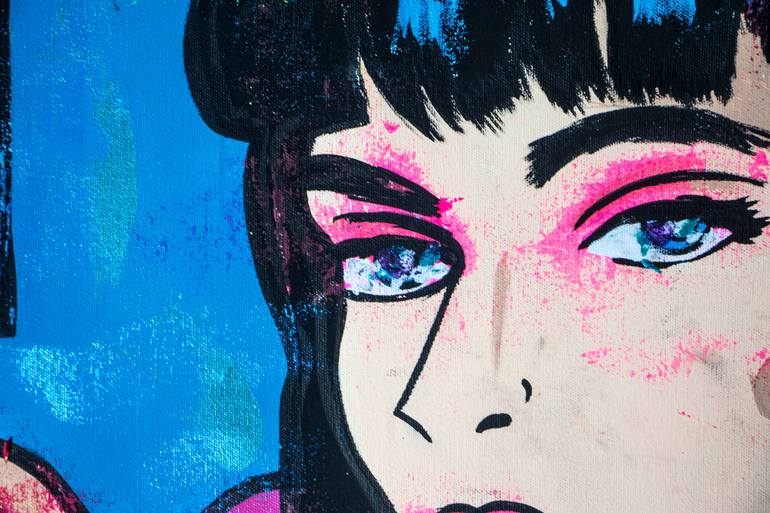Original Art Deco Pop Culture/Celebrity Painting by Carlos Pun