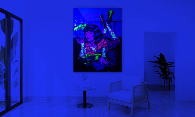 Original Art Deco Pop Culture/Celebrity Painting by Carlos Pun