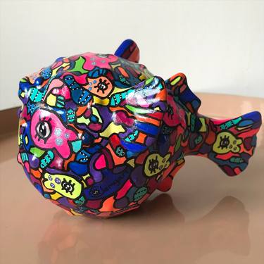 Original Pop Art Animal Sculpture by clemyart artiste