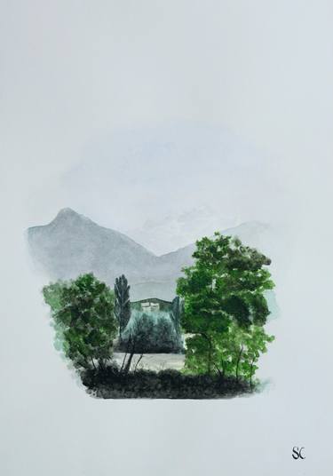 Print of Landscape Paintings by Sabine Chauvin