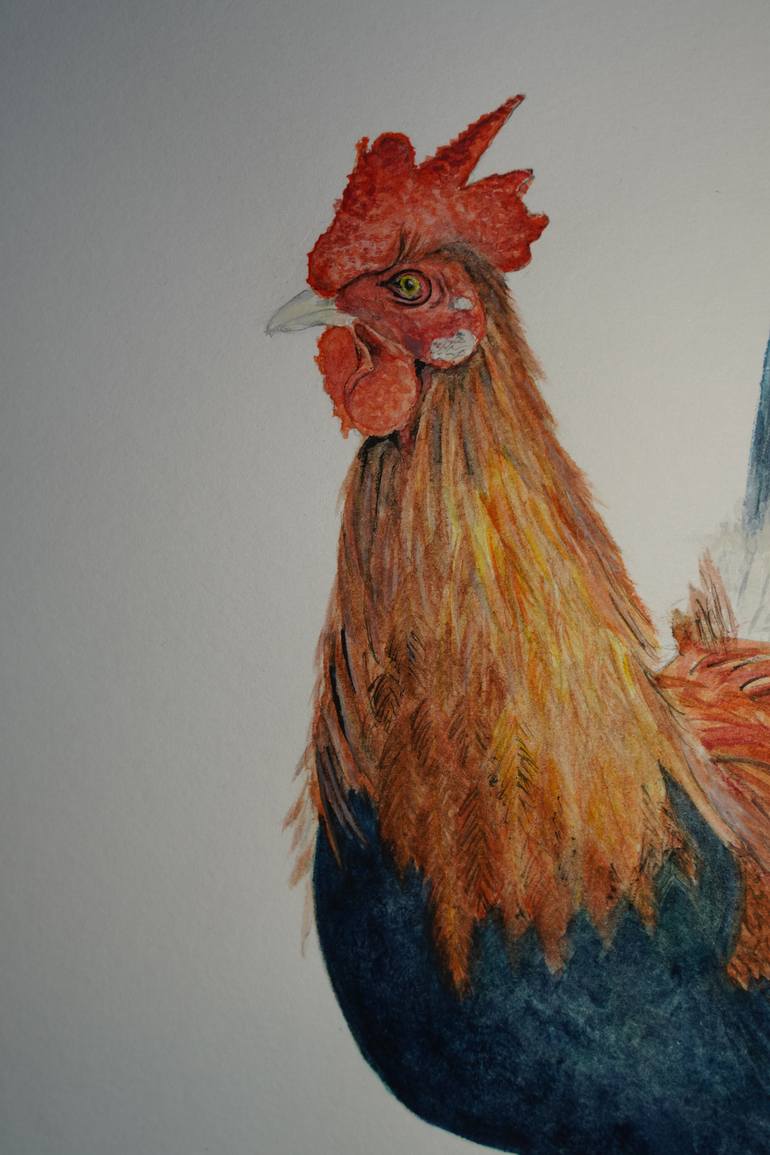 Original Illustration Animal Painting by Sabine Chauvin