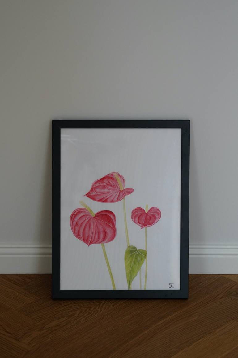 Original Illustration Botanic Painting by Sabine Chauvin