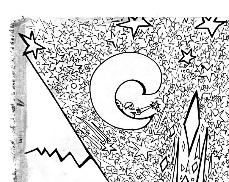 Original Black & White Nature Painting by Andrés García