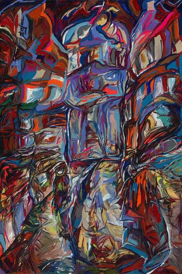 Original Abstract Expressionism Architecture Paintings by Karina Zajac