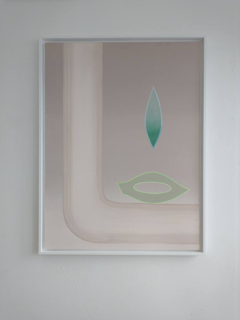 Original Futurism Abstract Painting by Maevaughn Chiu