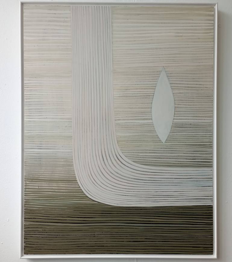 Original Bauhaus Abstract Painting by Maevaughn Chiu