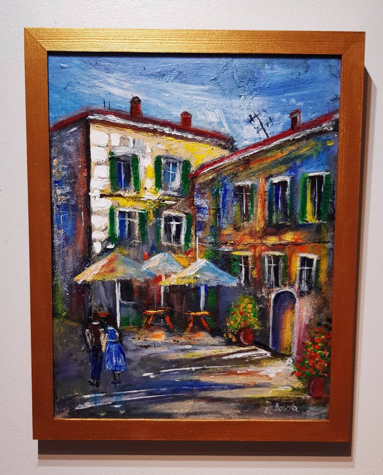 Original Impressionism Landscape Painting by Arleta Berta