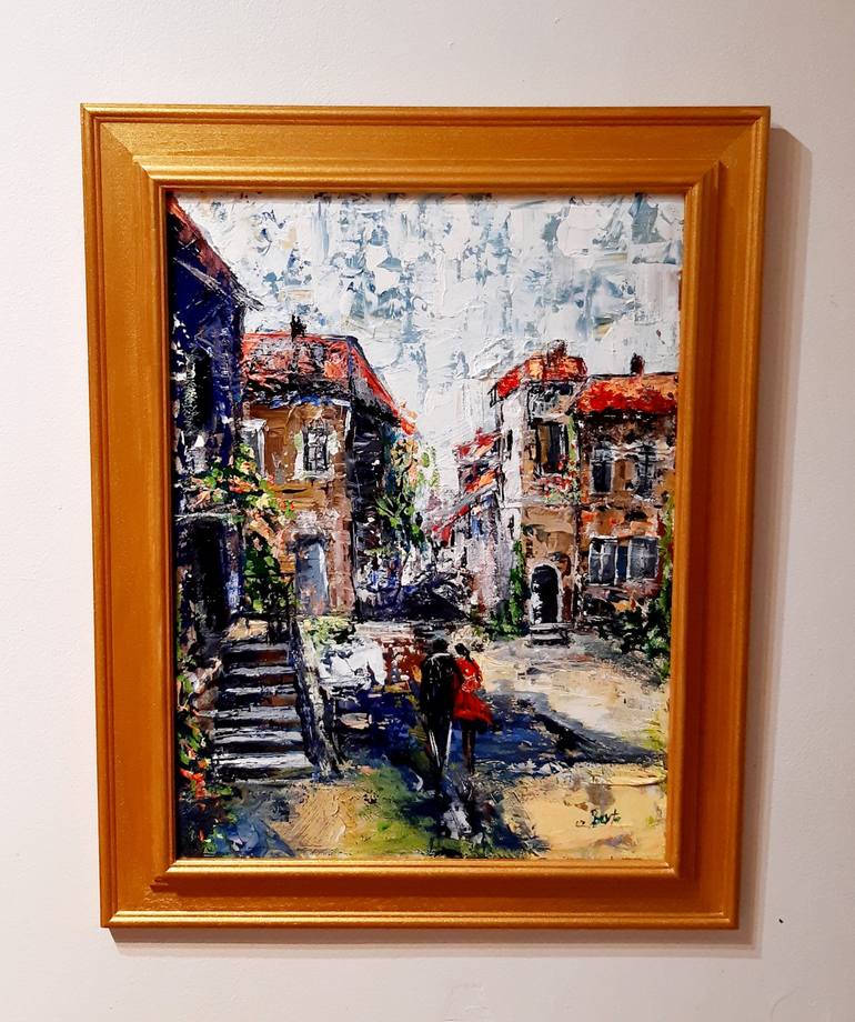 Original Impressionism Landscape Painting by Arleta Berta