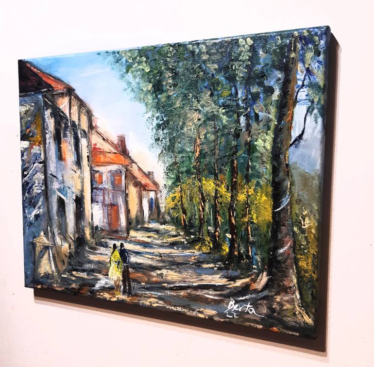 Original Impressionism Landscape Painting by Arleta Berta