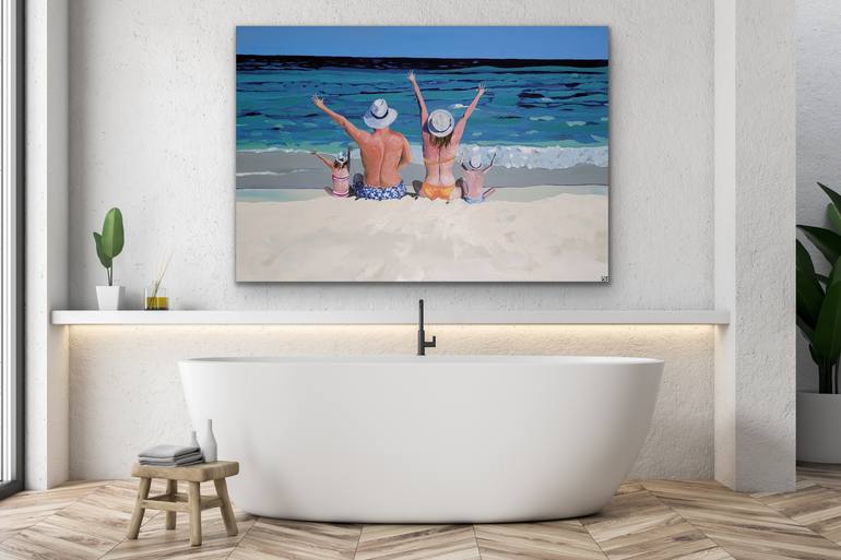 Original Contemporary Beach Painting by Kathrin Flöge