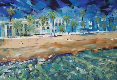 Original Fine Art Beach Paintings by Kathrin Flöge