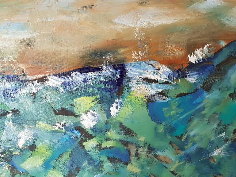 Original Fine Art Beach Painting by Kathrin Flöge