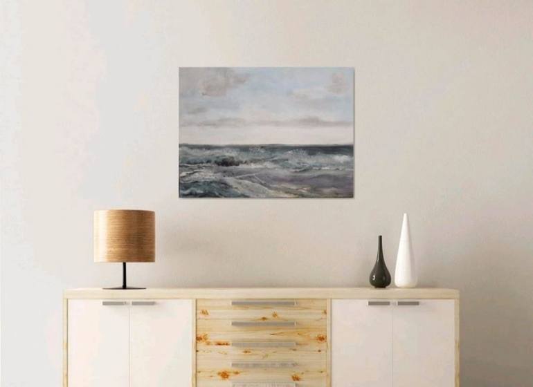 Original Abstract Landscape Painting by Kathrin Flöge