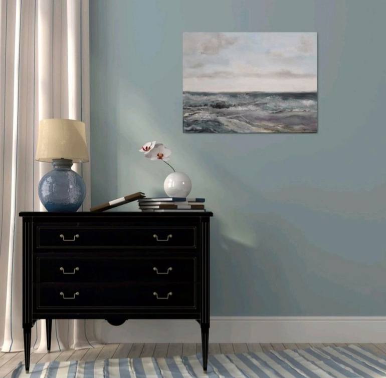 Original Abstract Landscape Painting by Kathrin Flöge
