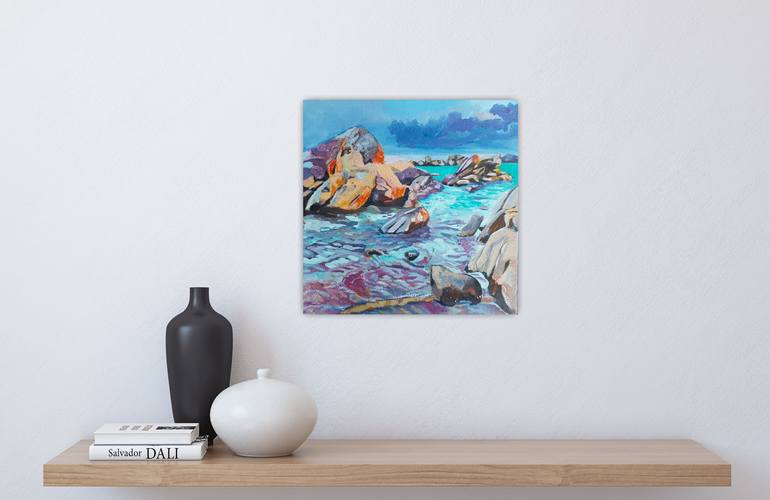 Original Expressionism Seascape Painting by Kathrin Flöge