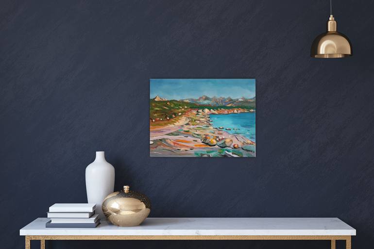 Original Expressionism Seascape Painting by Kathrin Flöge