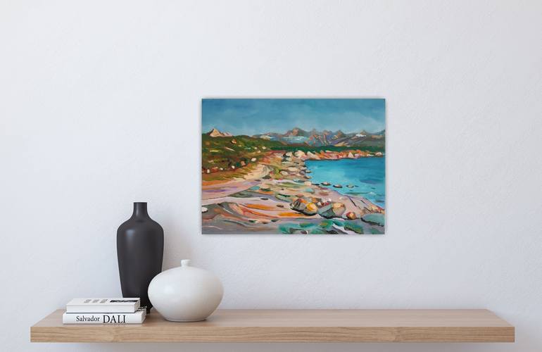 Original Expressionism Seascape Painting by Kathrin Flöge