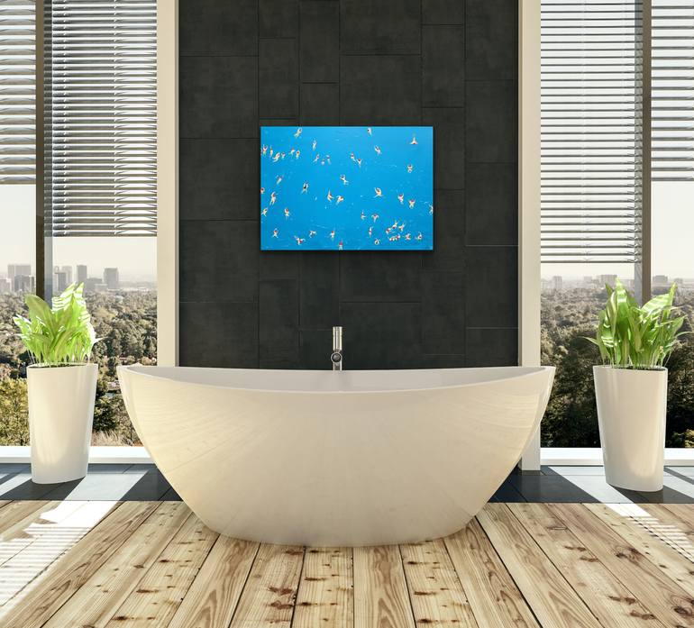 Original Abstract Sports Painting by Kathrin Flöge