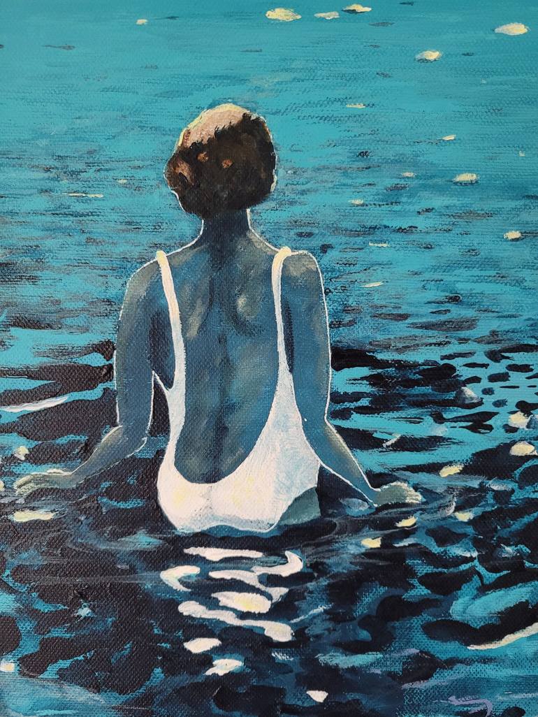 Original Figurative Beach Painting by Kathrin Flöge