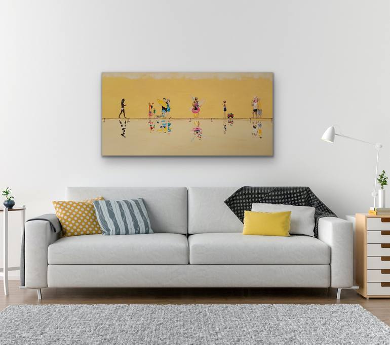 Original Figurative Beach Painting by Kathrin Flöge