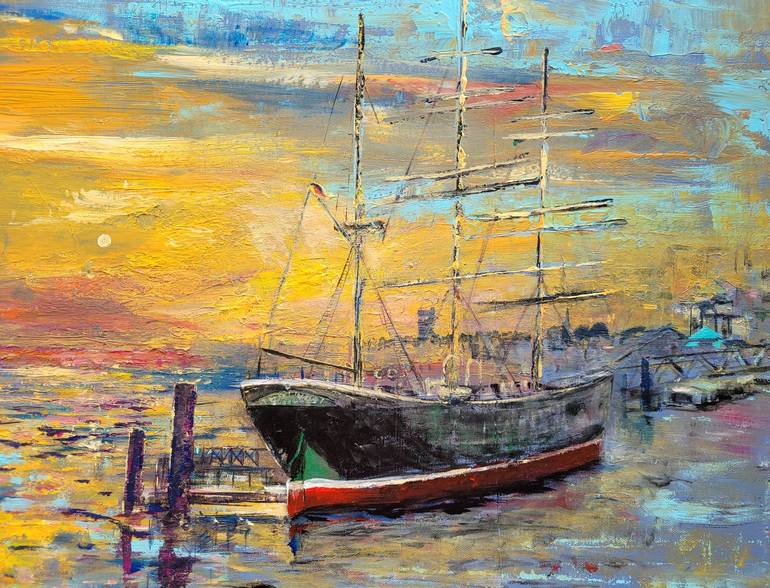 Original Ship Painting by Kathrin Flöge