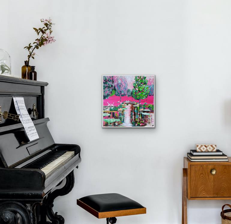 Original Expressionism Garden Painting by Kathrin Flöge