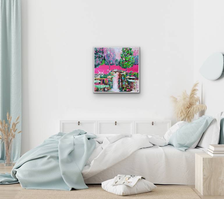 Original Expressionism Garden Painting by Kathrin Flöge