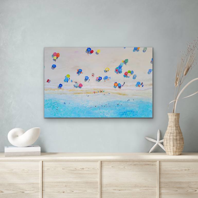 Original Contemporary Beach Painting by Kathrin Flöge