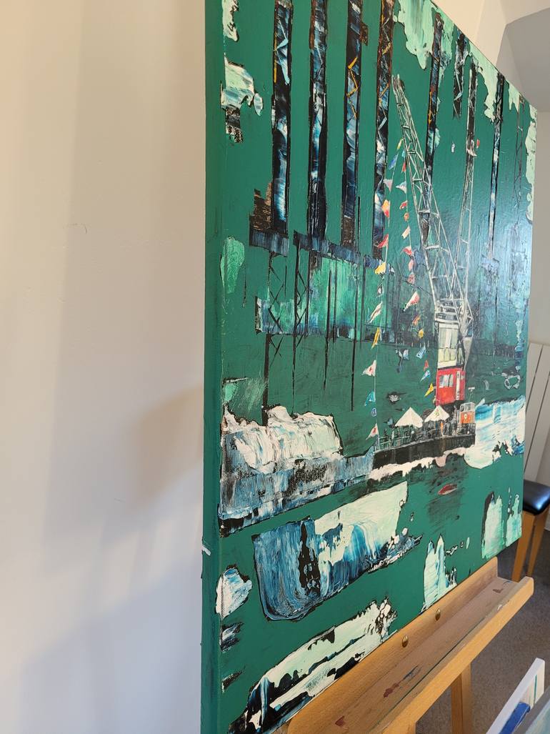 Original Abstract Cartoon Painting by Kathrin Flöge