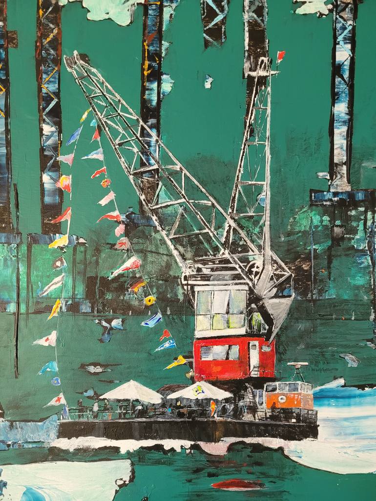Original Abstract Cartoon Painting by Kathrin Flöge