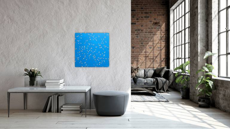 Original Abstract Beach Painting by Kathrin Flöge