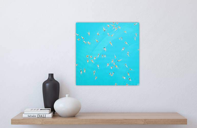 Original Abstract Beach Painting by Kathrin Flöge