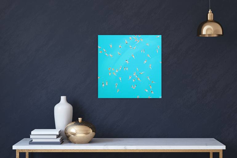 Original Abstract Beach Painting by Kathrin Flöge