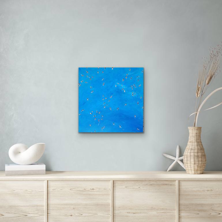 Original Abstract Beach Painting by Kathrin Flöge