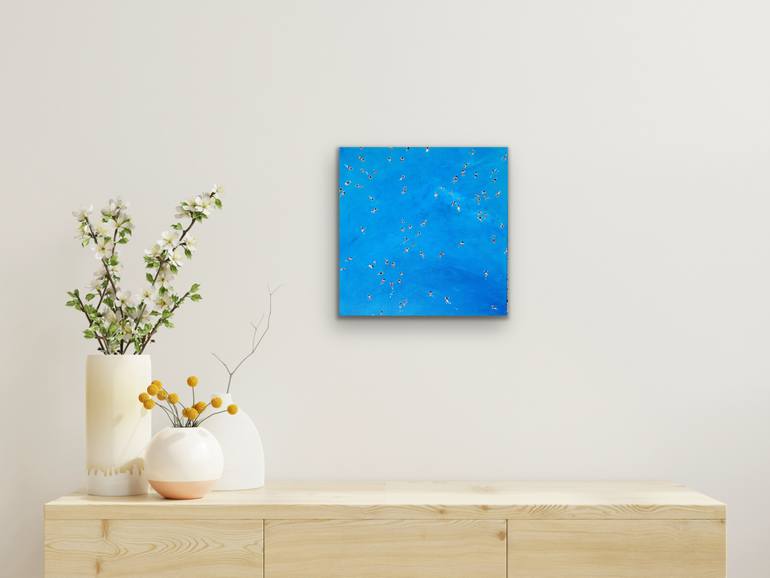 Original Abstract Beach Painting by Kathrin Flöge