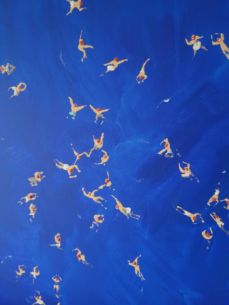 Original Figurative Beach Painting by Kathrin Flöge