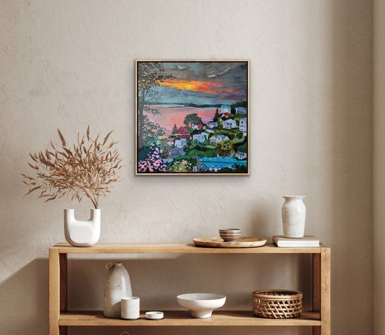 Original Expressionism Architecture Painting by Kathrin Flöge